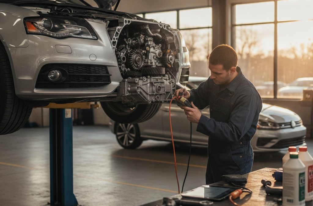 Why Is My Audi or Volkswagen’s DSG or S Tronic Making a Shudder at Low Speed? What Roswell Owners Should Know About Mechatronic Unit Failure