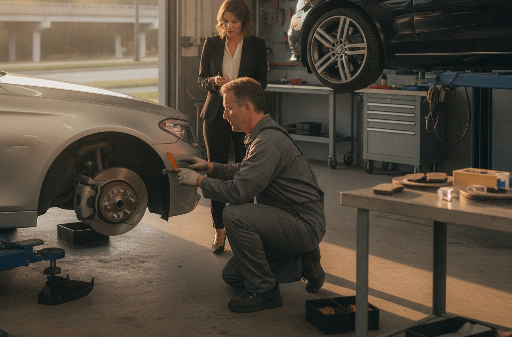 How Do You Know When Your BMW or Mercedes Needs New Brake Pads? What Roswell Owners Should Watch For