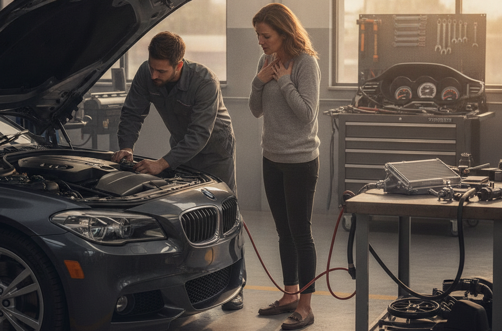 Why Is My BMW or Mercedes Blowing Hot Air in the Winter? What Roswell Owners Should Know About Heater Core Failure
