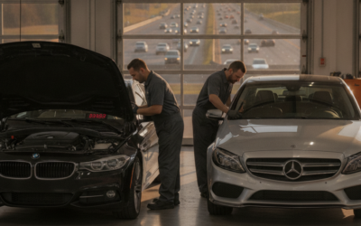 Home 1 Why Is My BMW or Mercedes Overheating in Stop-and-Go Traffic? What Roswell Owners Should Know About Cooling System Failures