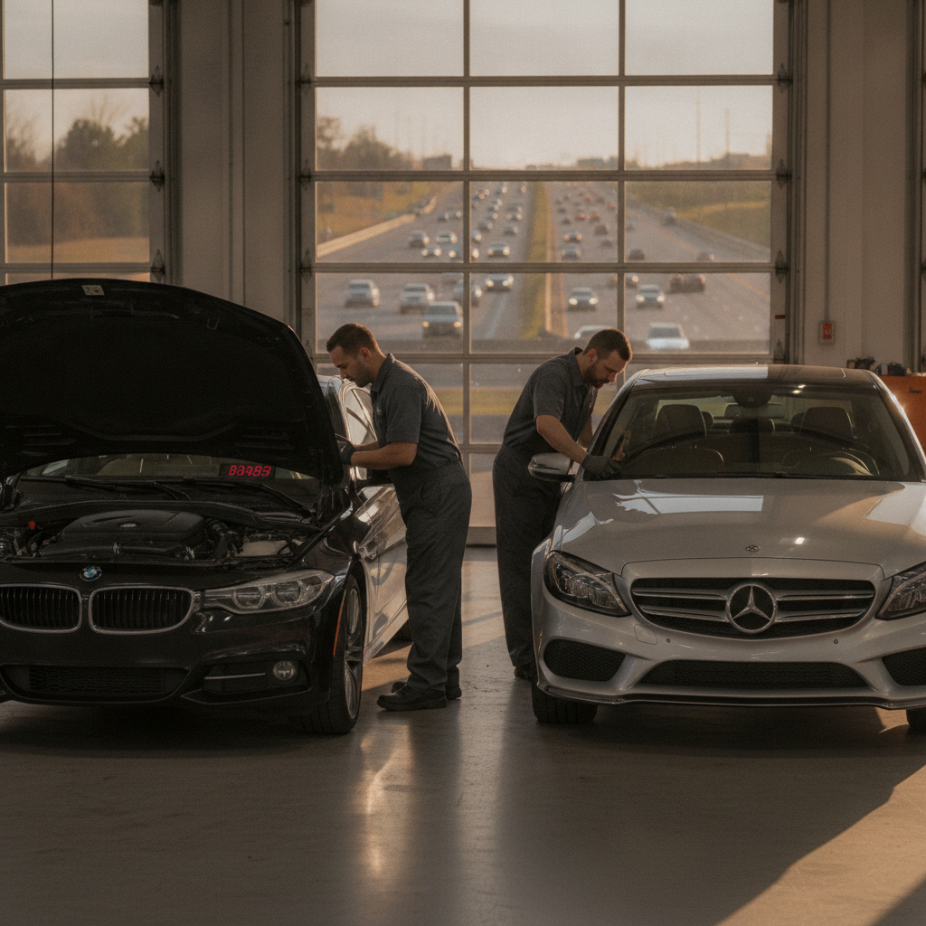bmw-mercedes-overheating-stop-and-go-traffic-roswell