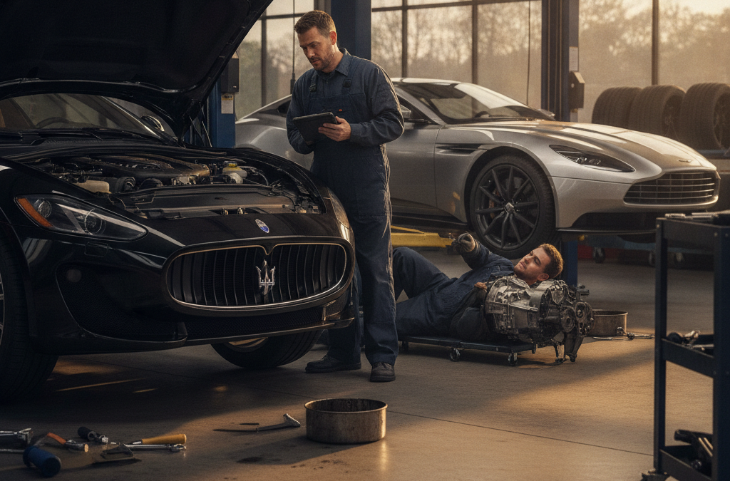 Why Is My Maserati or Aston Martin’s Gearbox Making a Clunking Noise? What Roswell Owners Should Know