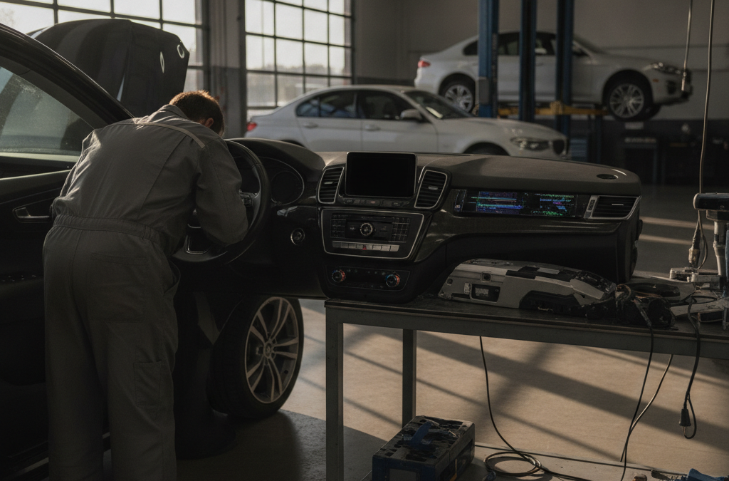 Why Is My Audi or Mercedes Infotainment Screen Freezing or Going Black? What Roswell Owners Should Know About MMI and MBUX System Failure