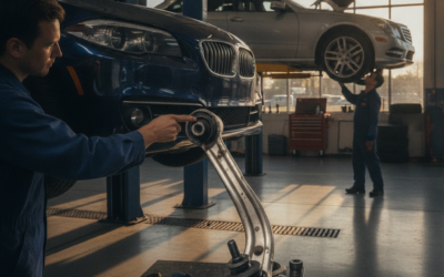 Home 1 Why Is My BMW or Mercedes Suspension Creaking Over Speed Bumps? What Sandy Springs Owners Should Know About Control Arm and Bushing Failure