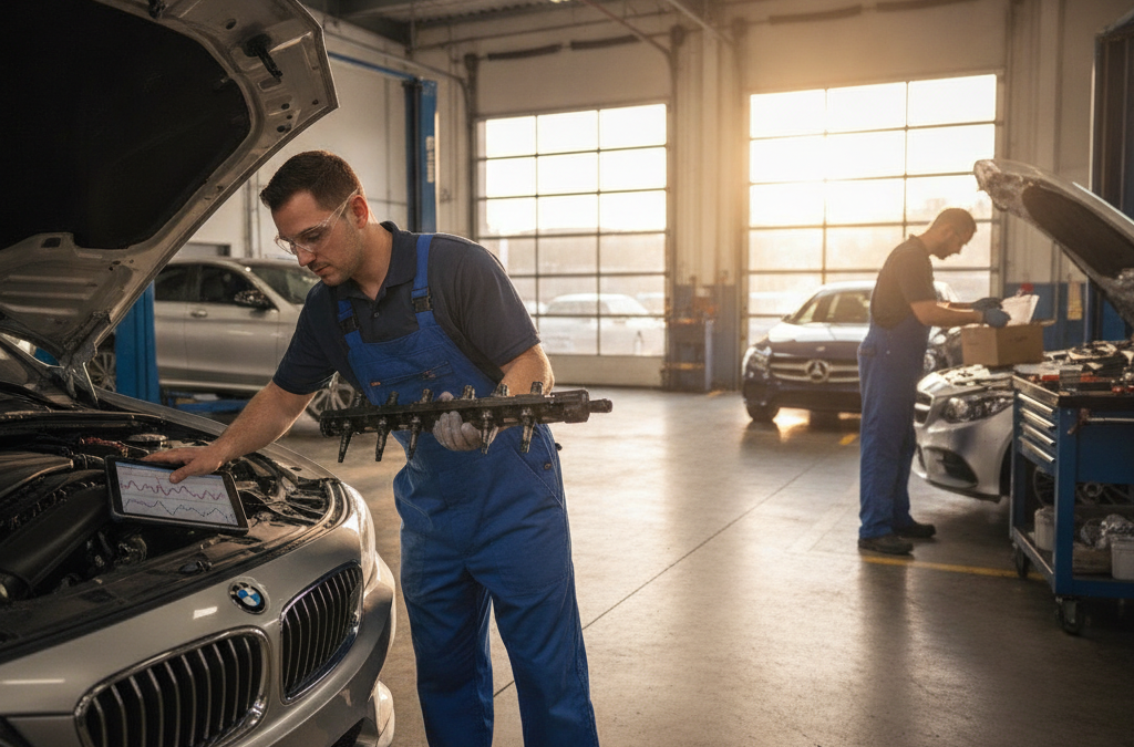 Why Is My Mercedes or BMW’s Fuel Injector Clogged or Leaking? What Roswell Owners Should Know About Direct Injection Carbon Buildup