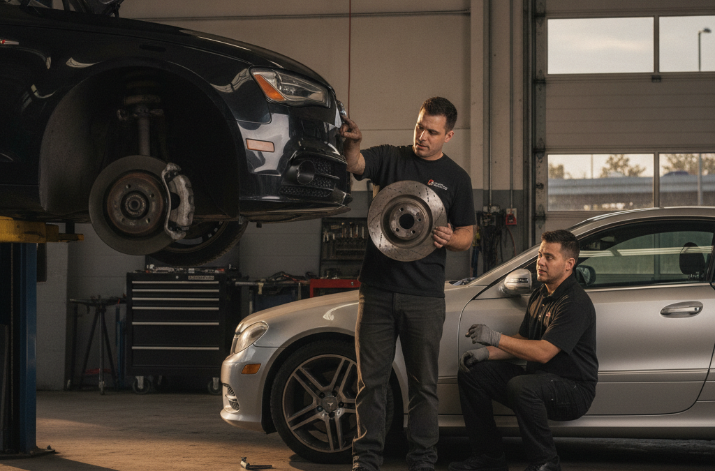 Why Is My Audi or Mercedes Brake Pedal Pulsating When I Stop? What Roswell Owners Should Know About Warped Rotors and European Brake System Service