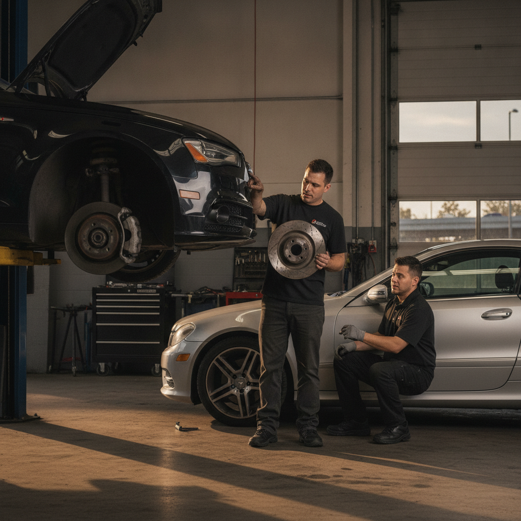audi-mercedes-brake-pedal-pulsating-warped-rotors-roswell